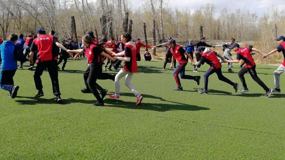 Армейцы спортшколы г. Кызыл (Республика Тыва) поздравили ЦСКА с Днем рождения