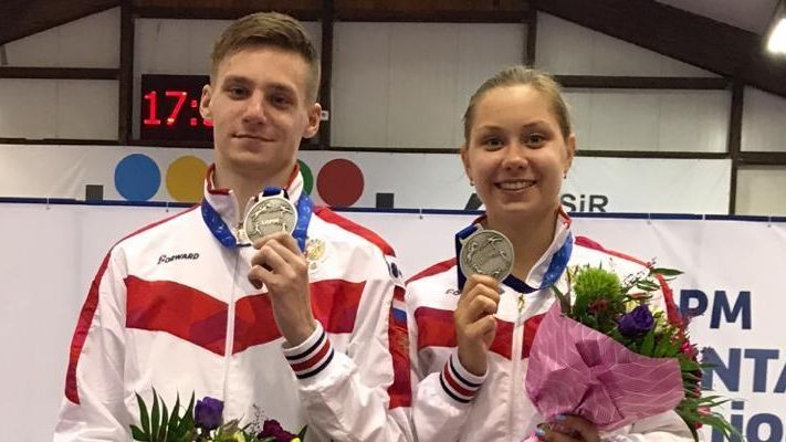 Спортсменка ЦСКА Ксения Фральцова стала второй в смешанной эстафете на первенстве мира по современному пятиборью в Польше