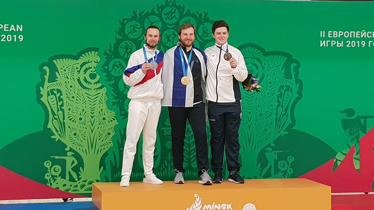 Армейский стрелок Сергей Каменский - серебряный призёр II Европейских игр