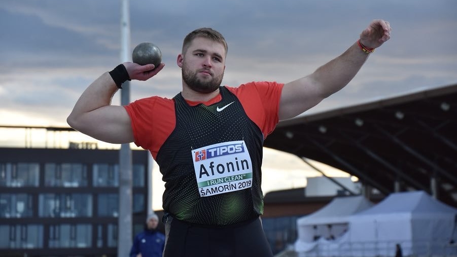 Армейский толкатель ядра Максим Афонин - серебряный призёр Кубка Европы в Словакии