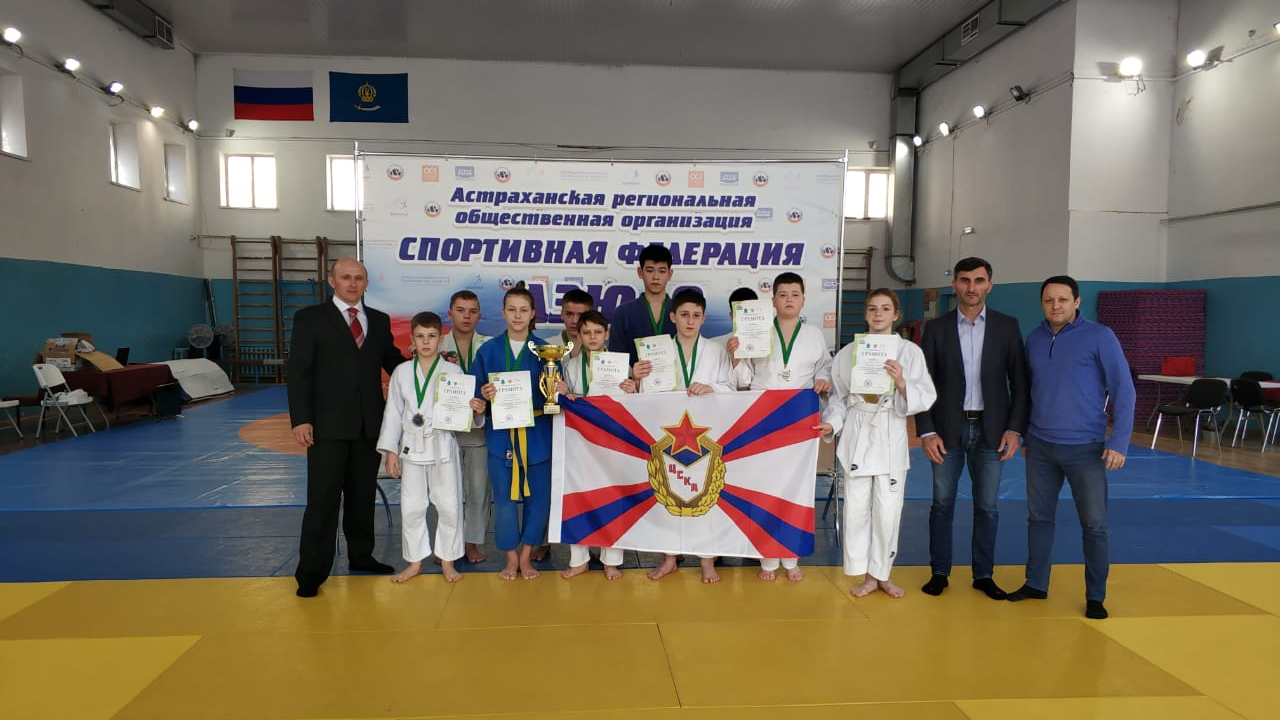 Команда по дзюдо ЦСКА г. Астрахань стала серебряным призером Кубка Астраханской области по дзюдо