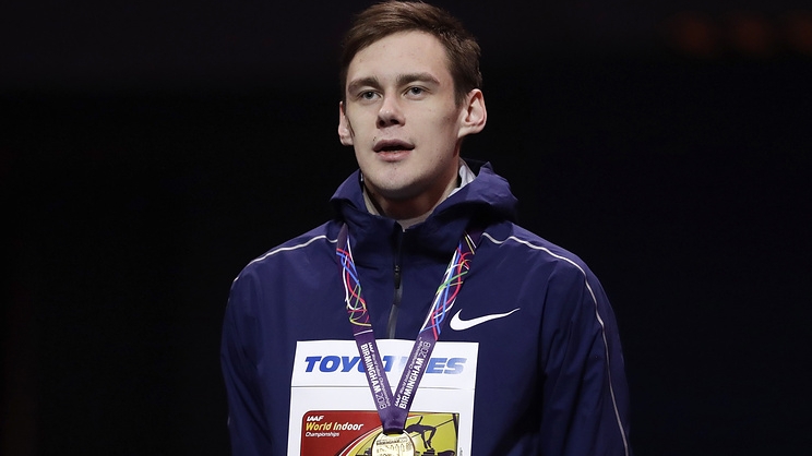 Данил Лысенко (ЦСКА) - победитель зимнего чемпионата мира в прыжке в высоту!