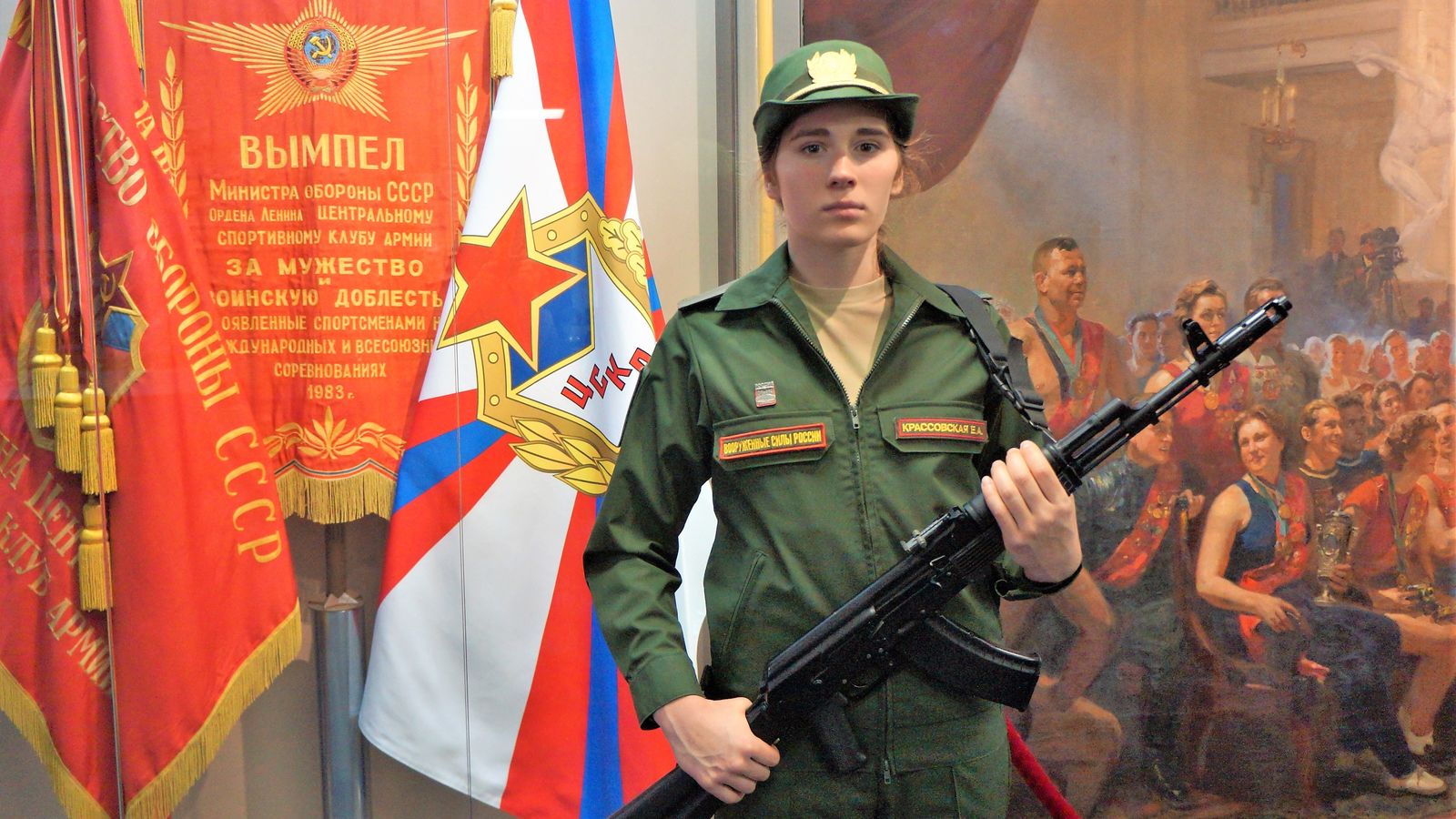 Спортсменка ЦСКА Елена Красовская приняла военную присягу