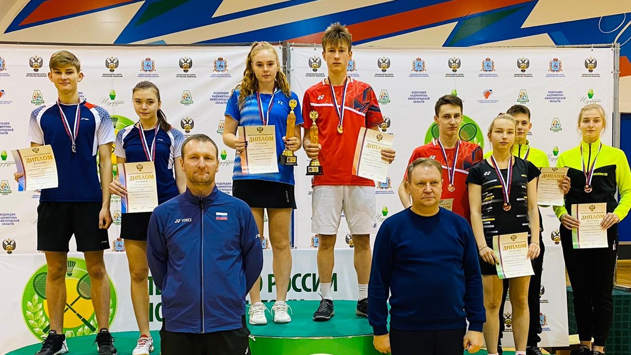 Воспитанники СШОР ЦСКА по теннису и бадминтону показали высокие результаты на Первенстве России по бадминтону до 17 лет