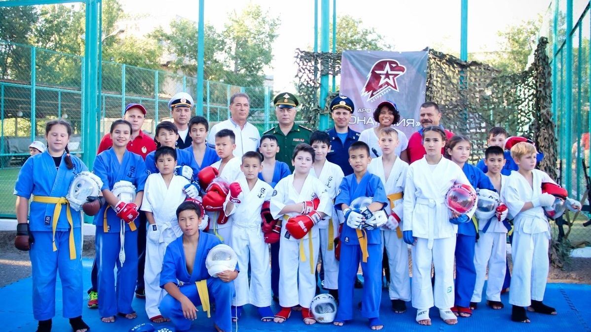 В ЦСКА г. Астрахань открыли проект «Юнармии» - «Юный защитник»