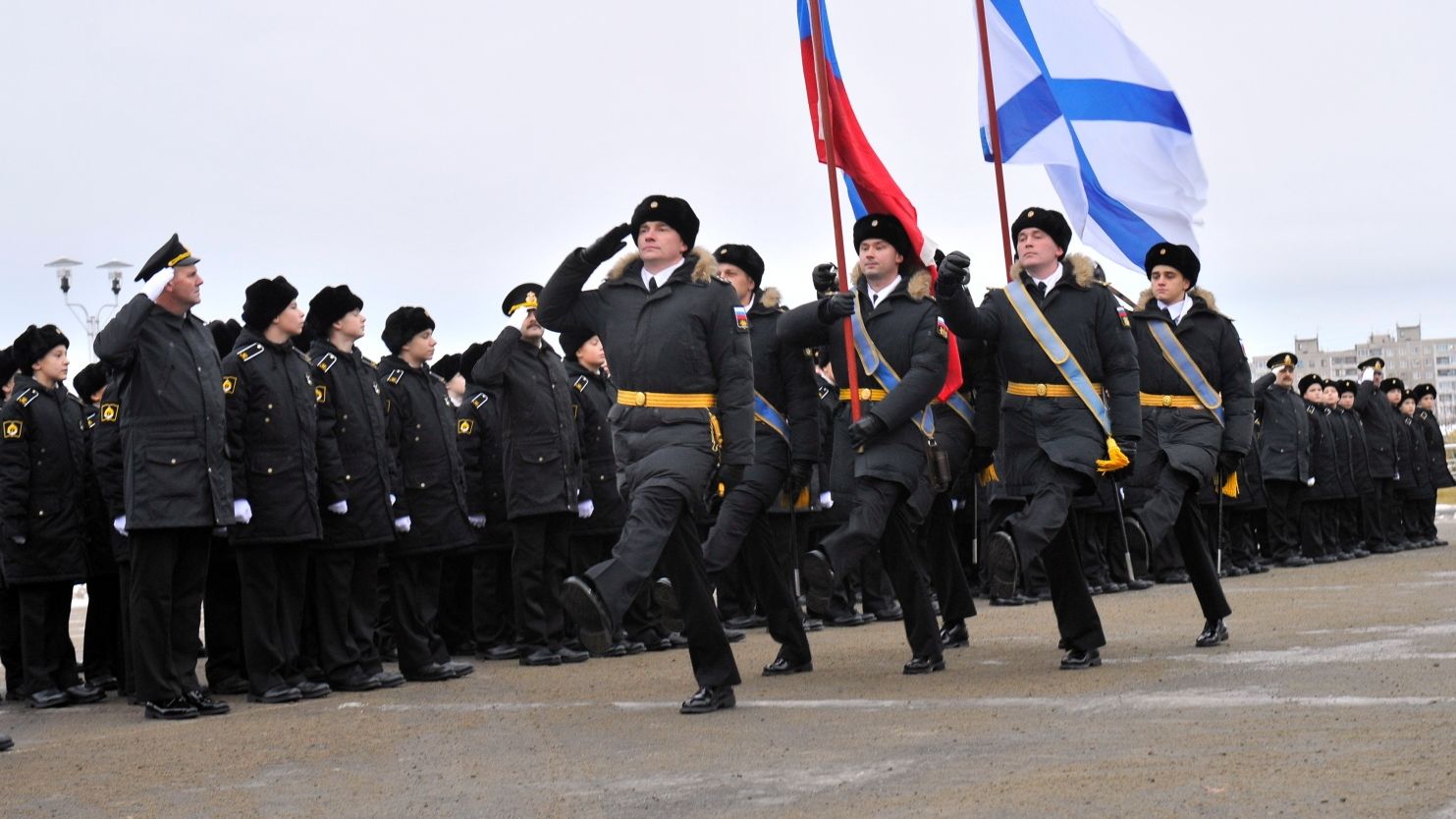 Армейцы Североморска приняли участие в церемонии посвящения в нахимовцы