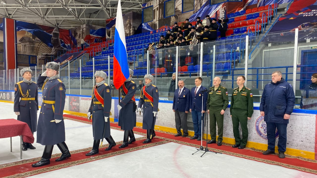 Команда Военно-Морского Флота - победитель чемпионата Вооруженных Сил РФ по хоккею с шайбой