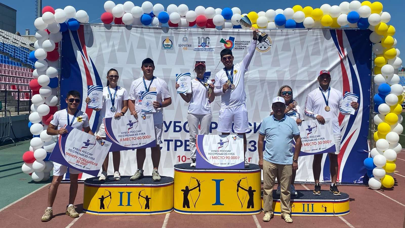 На Кубке России лучники СШ (ОРК) СЦ (г. Чита) филиала ЦСКА/Хабаровск завоевали «золото» и «серебро»