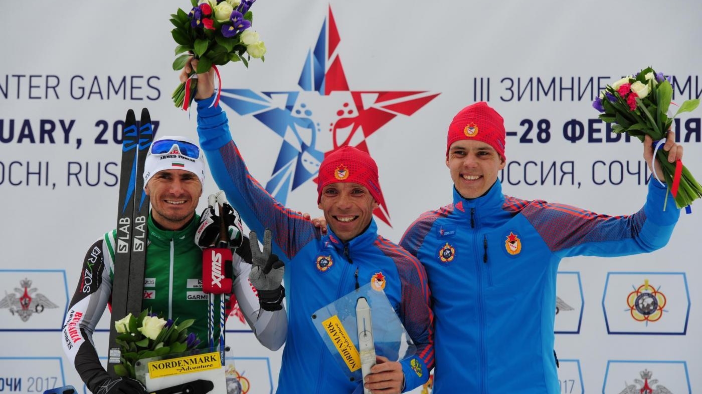 Эдуард Хренников и Татьяна Оборина выиграли «золото» соревнований по ориентированию на лыжах на Военных играх в Сочи