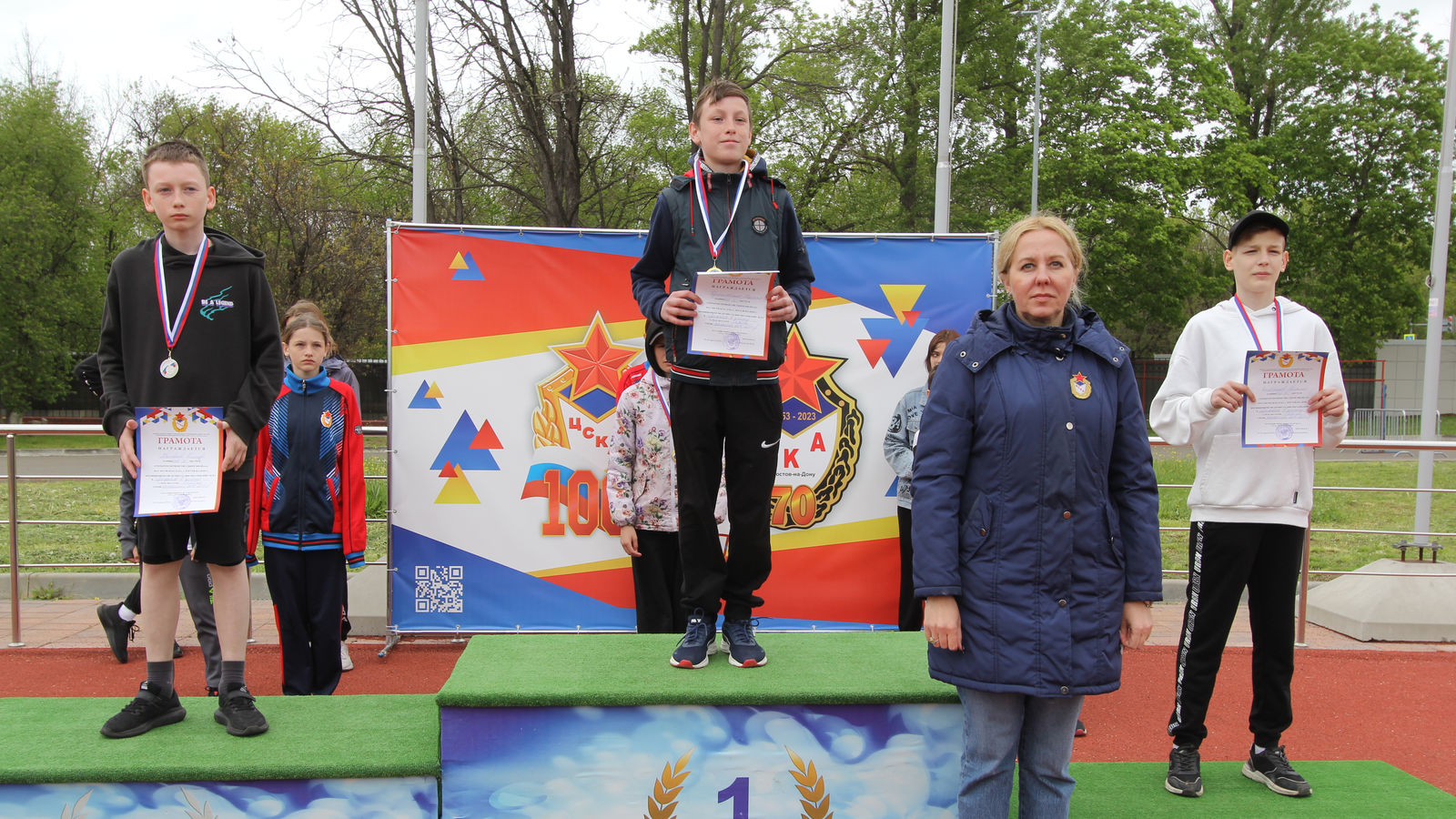 В филиале ЦСКА (СКА г. Ростов-на-Дону) в честь 100-летия армейского Клуба провели Открытое Первенство филиала по лёгкой атлетике