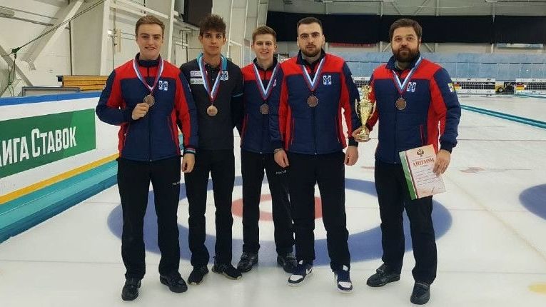 Иван Казачков (спортрота ЦСКА г. Самара) – бронзовый призер Чемпионата России  по керлингу в Сочи