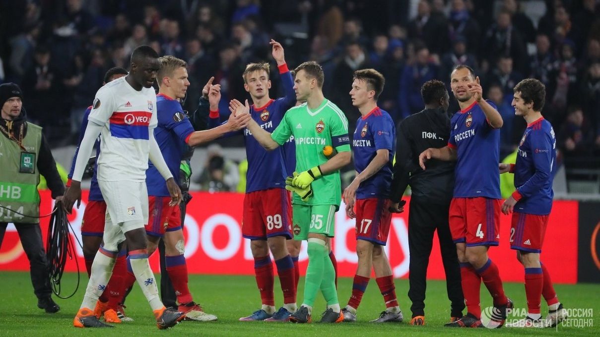 Футболисты московского ЦСКА – в 1/4 финала Лиги Европы