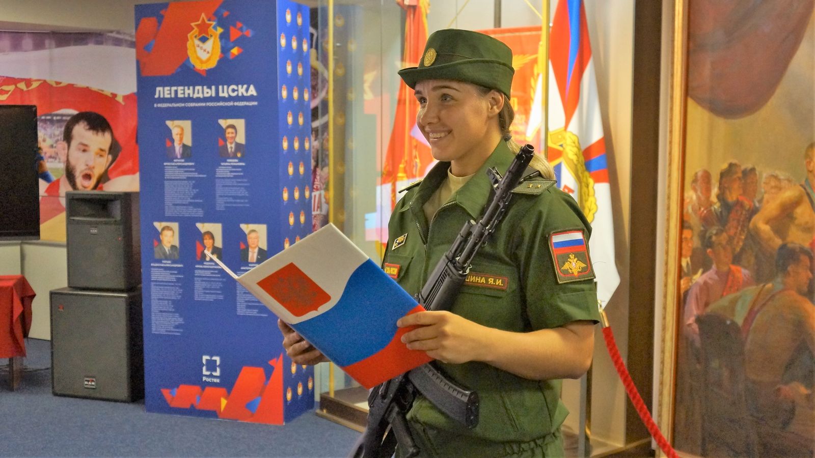 Спортсменка ЦСКА Ярослава Якушина приняла военную присягу