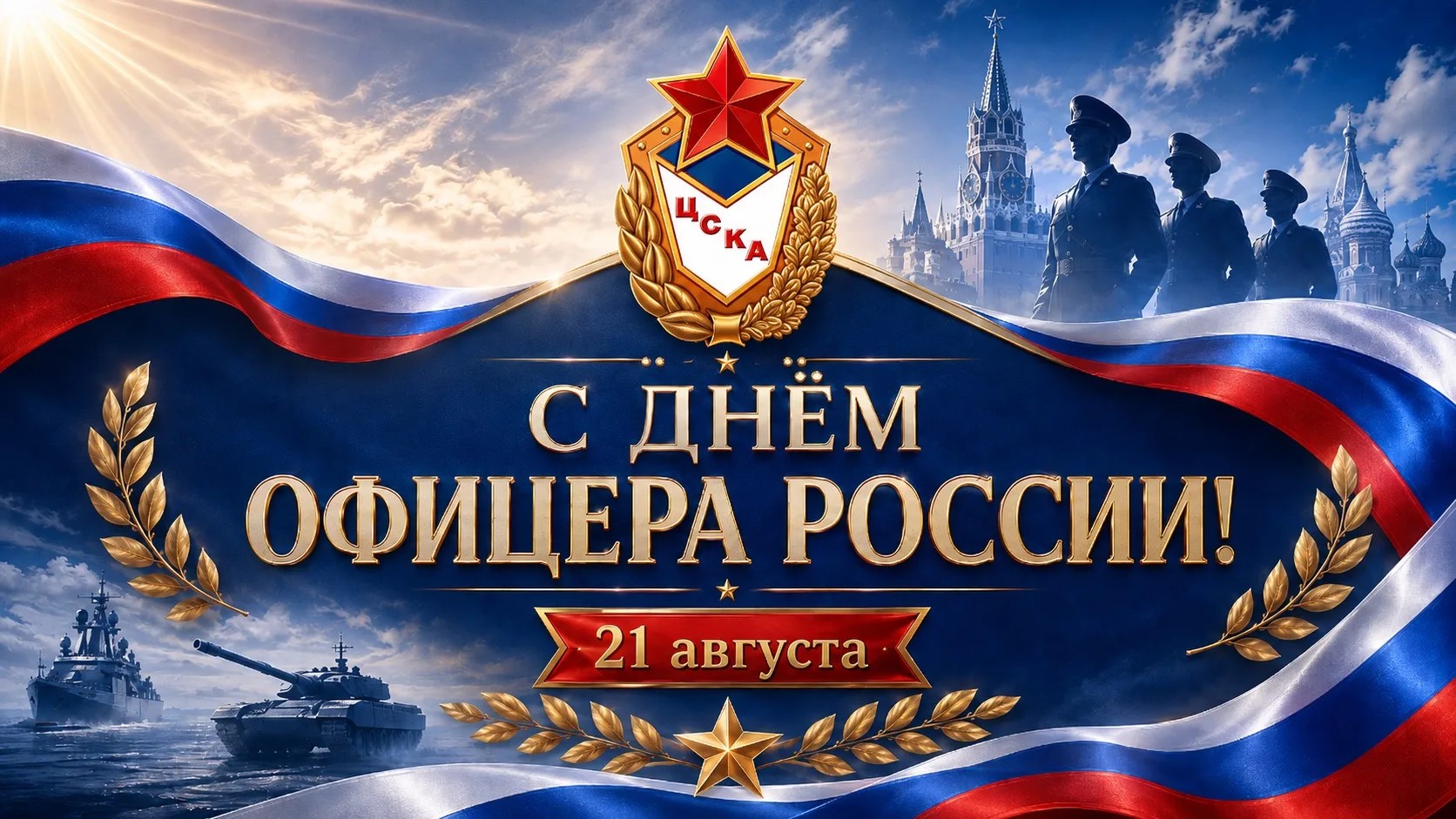 21 августа в России отмечается День офицера - праздник мужества, чести, верности долгу и Отечеству.