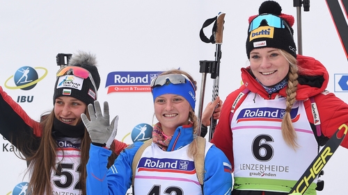 Армейская биатлонистка Анастасия Халиуллина (ЦСКА/Санкт-Петербург) - победительница Первенства Мира в индивидуальной гонке