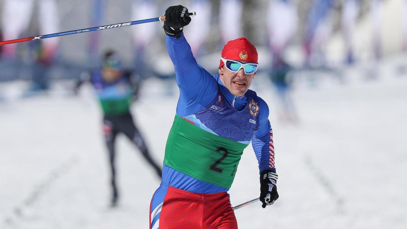 Николай Морилов и Артем Мальцев победили в командном спринте лыжников на III зимних Всемирных военных играх