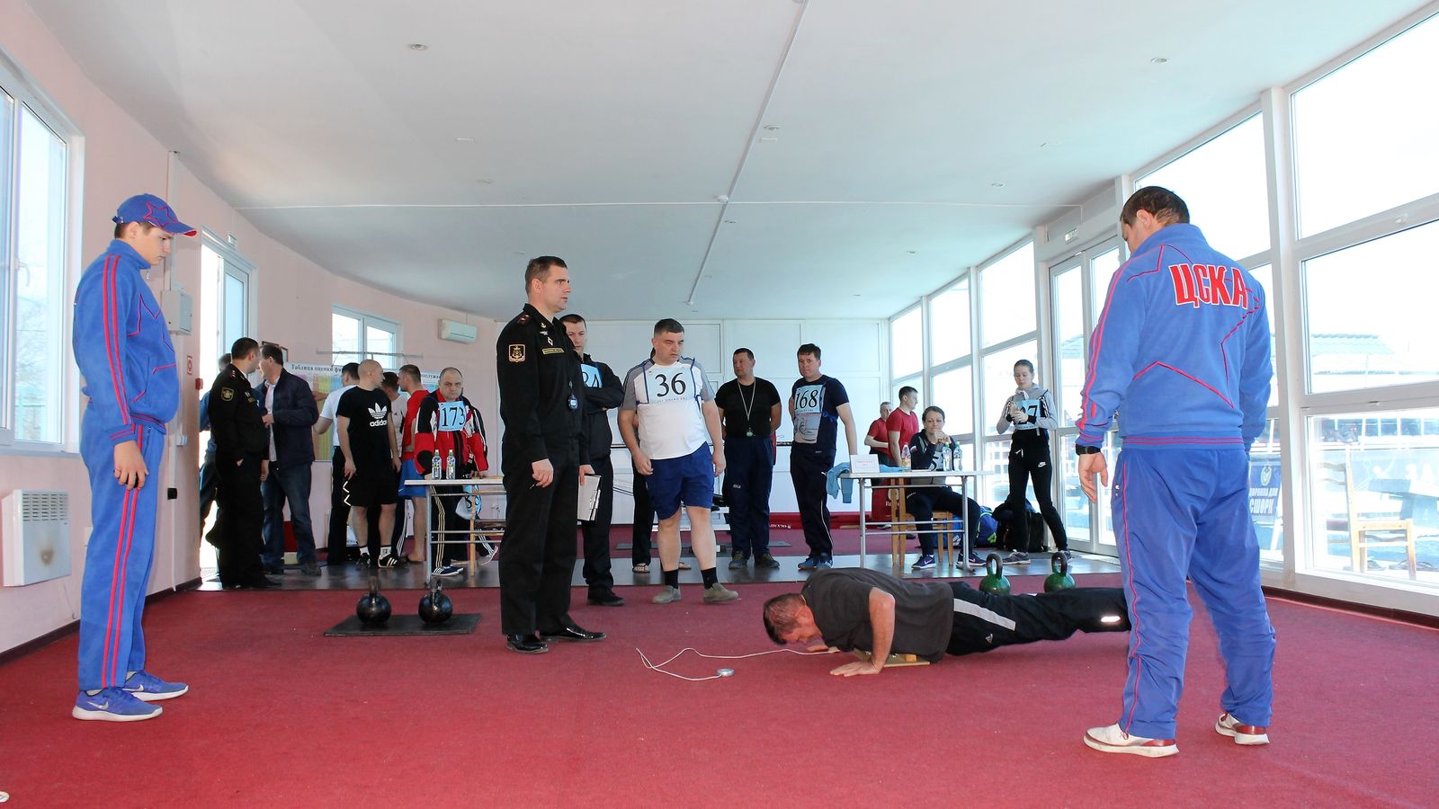 В ЦСКА/г. Астрахань прошла контрольная проверка по физической подготовке военнослужащих Каспийской флотилии