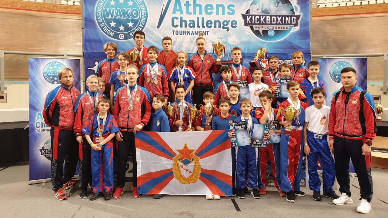 Кикбоксеры СШ (ОРК) филиала ЦСКА г. Санкт-Петербург завоевали девять наград на Международном турнире в Греции