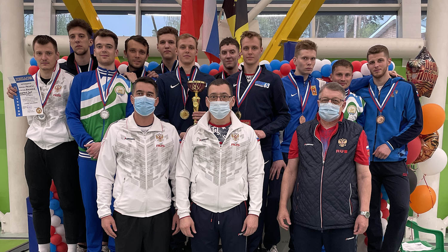 Рапиристы ЦСКА завоевали 5 наград в составе команд на Всероссийских соревнованиях