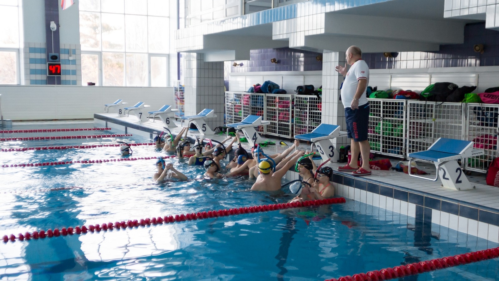 В бассейне СК «Плавательный» ЦСКА/Самара проходят учебно-тренировочные сборы пловцов армейской спортивной школы г. Одинцово