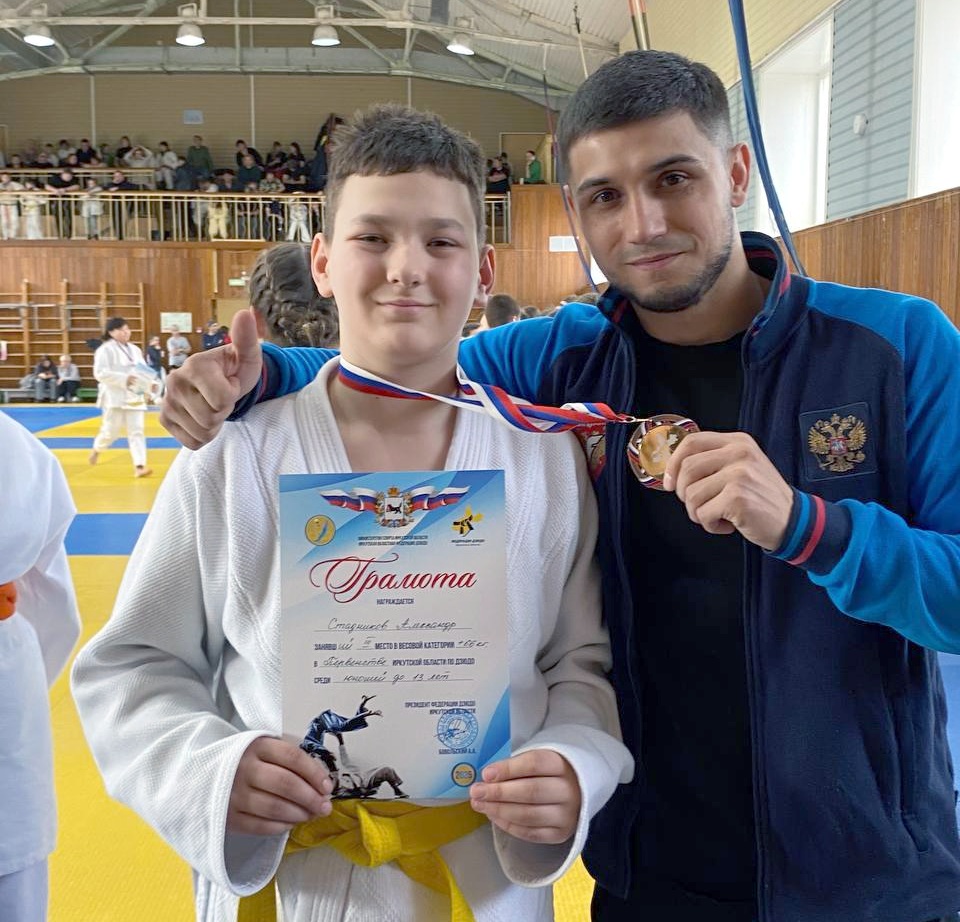 На первенстве области дзюдоист спрортшколы ЦСКА г. Иркутска завоевал бронзу 