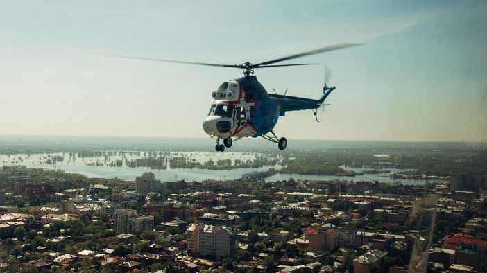 Вертолеты ЦСКА/Самара пролетели над Самарой и Саранском