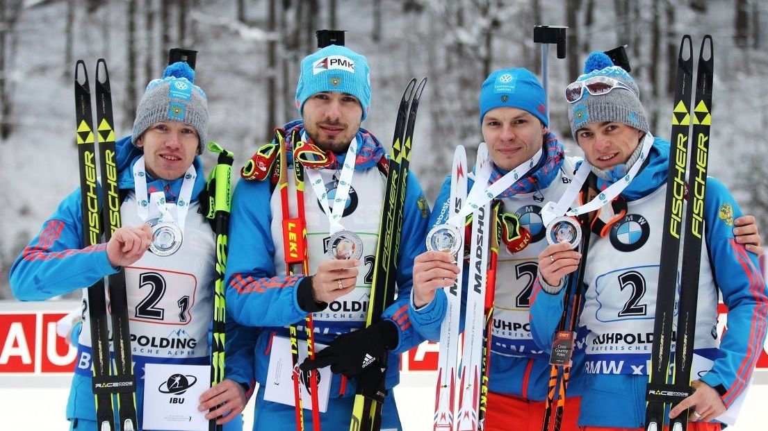 Два биатлониста ЦСКА – Бабиков и Елисеев выиграли серебро в эстафете на этапе Кубка мира в Рупольдинге