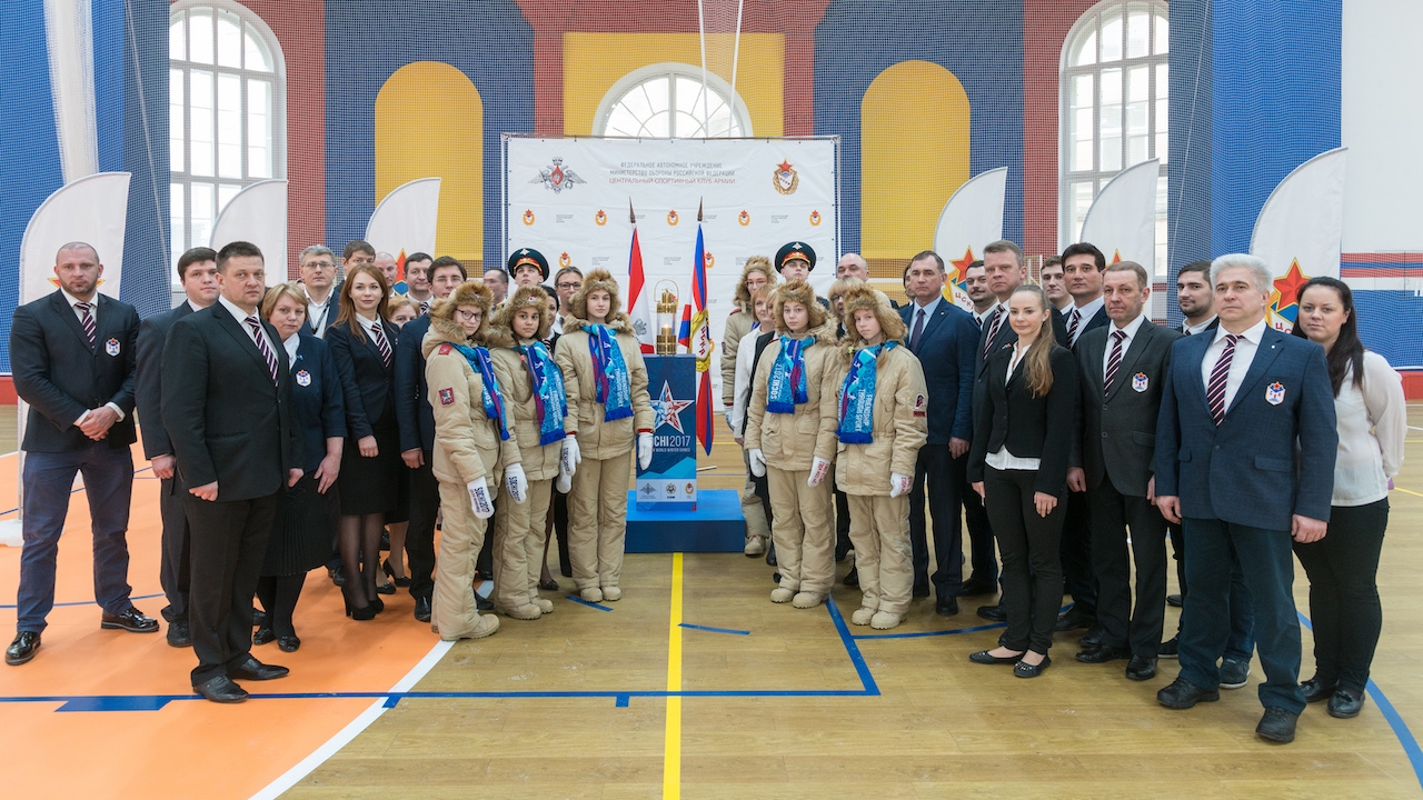 Санкт-Петербург присоединился к Эстафете огня III зимних Всемирных военных игр