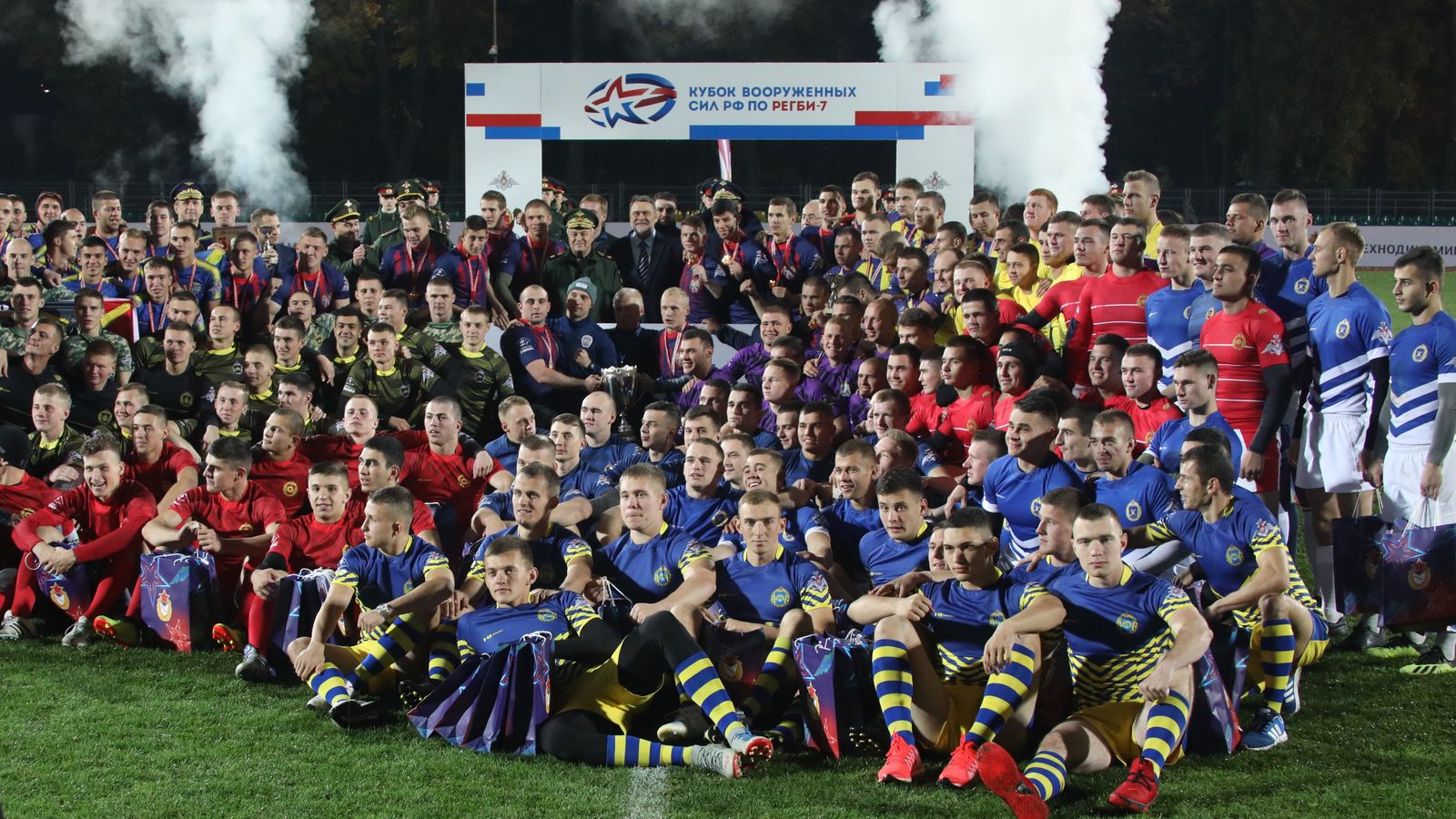 Кубок Вооруженных Сил РФ по регби-7 у команды Военного института Физической Культуры из Санкт-Петербурга
