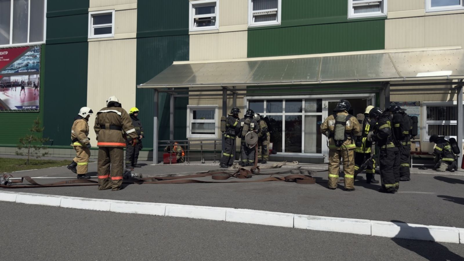 Пожарно-тактические учения в спортивном центре ЦСКА/Хакасия