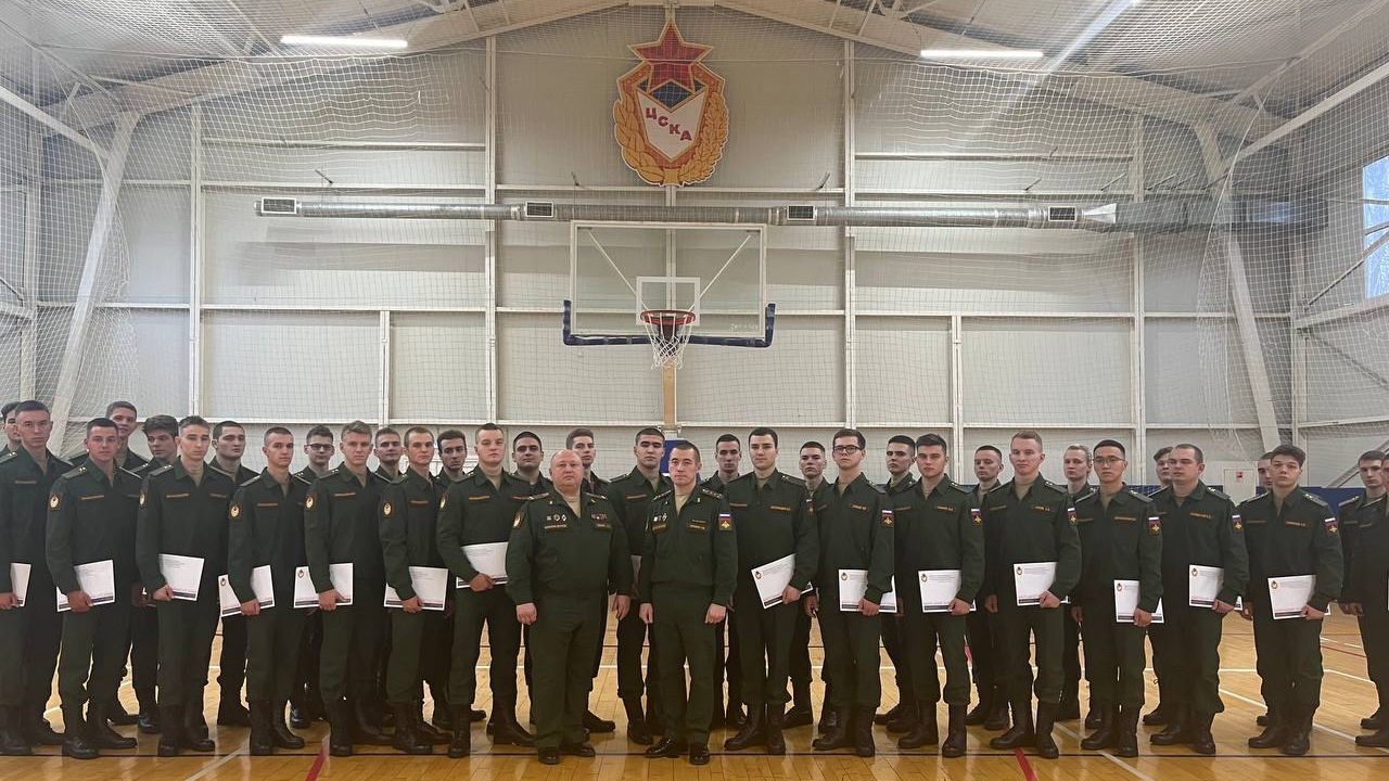 В спортивной роте ЦСКА дер. Ватутинки прошло очередное увольнение в запас военнослужащих осеннего призыва 2022 года