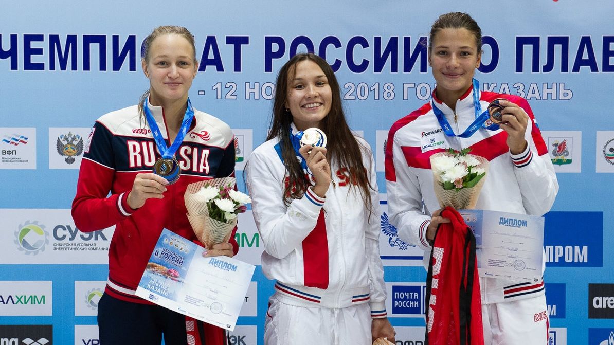 Спортсмены ЦСКА завоевали три золотых награды в третий день чемпионата России по плаванию на короткой воде
