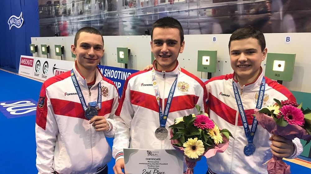 Военнослужащие спортивной роты ЦСКА г. Санкт-Петербург завоевали серебряные медали на чемпионате Европы по стрельбе из пневматического оружия