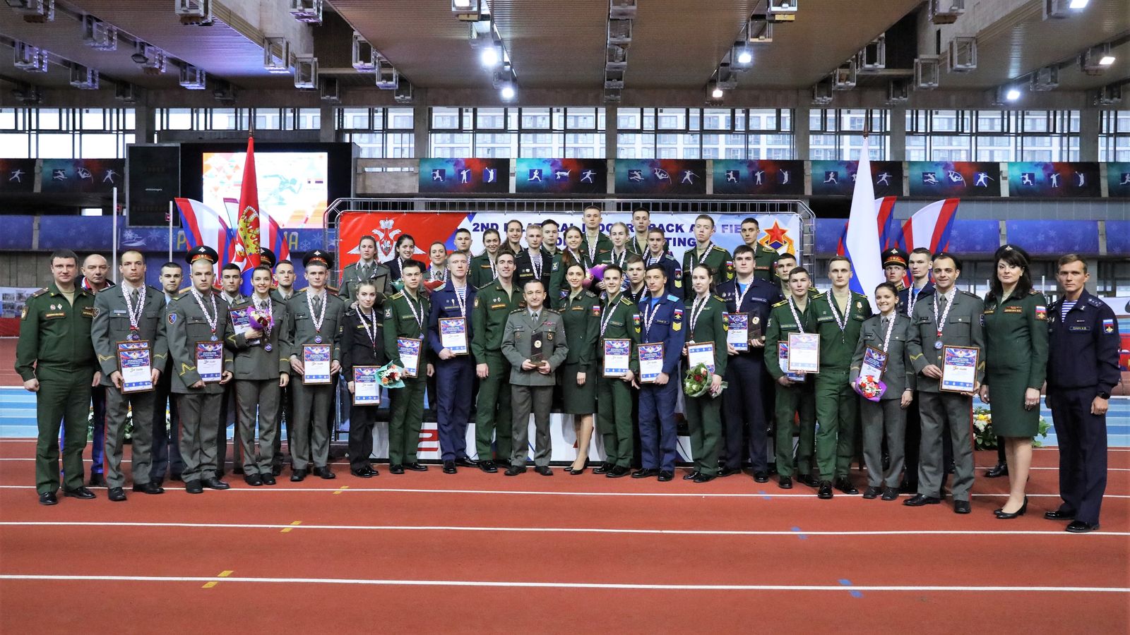 Сборная Вооруженных Сил России одержала победу над командой Сербии в матчевой встрече по легкой атлетике