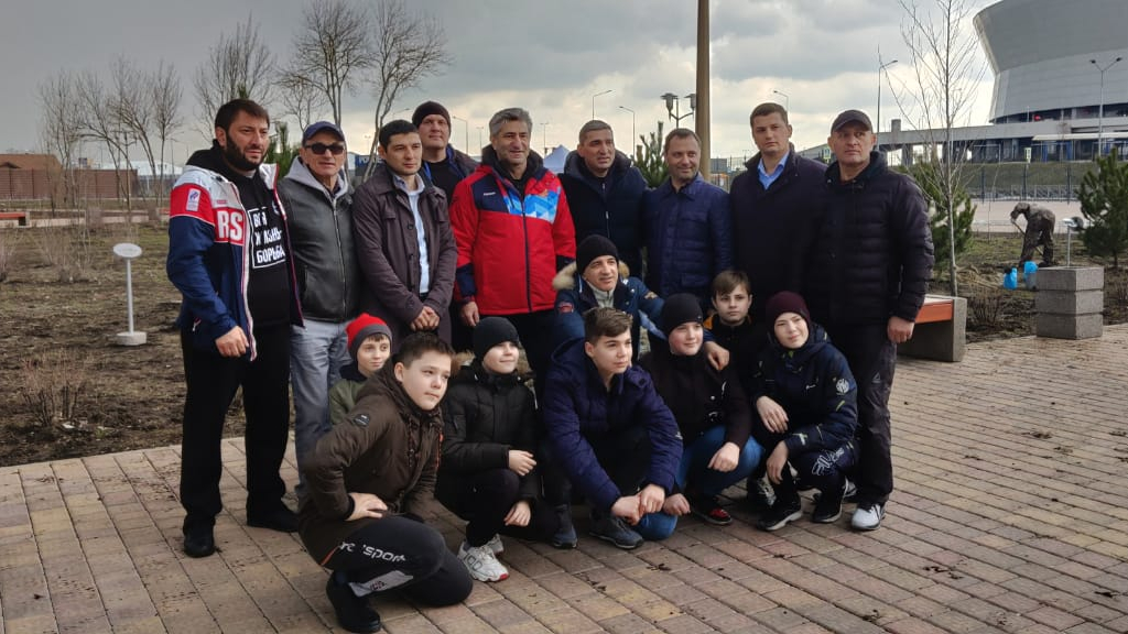 Ветеран спорта ЦСКА г. Ростова-на-Дону Борис Крамаренко принял участие в открытии «Аллеи спортивной славы»
