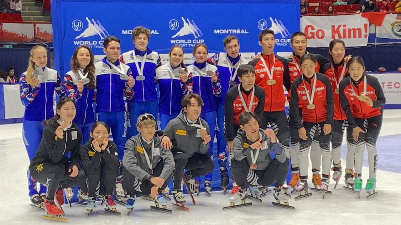 Девять медалей завоевали армейские шорт-трекисты на этапе Кубка мира в Монреале