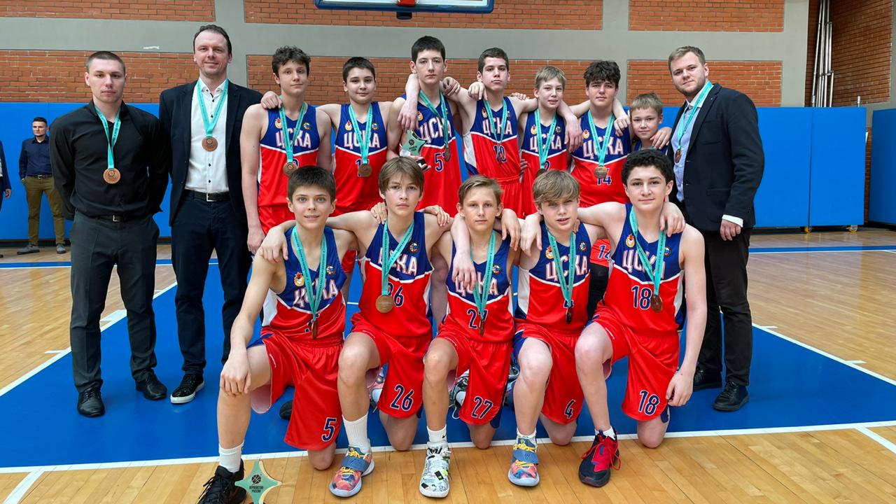 Команда СШОР ЦСКА бронзовый призёр Всероссийских соревнований по баскетболу среди юношей 2008 г.р.