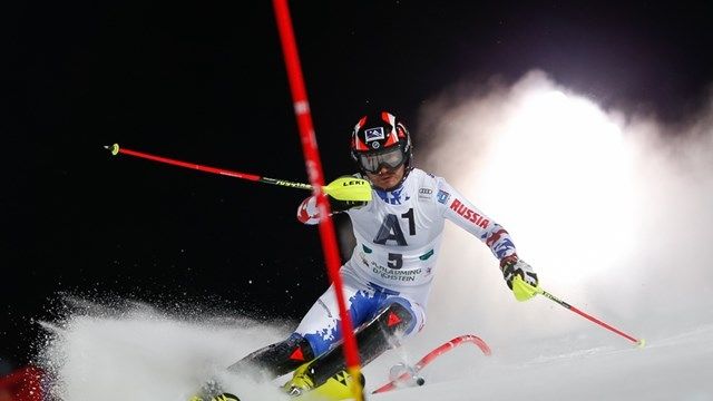 Александр Хорошилов (ЦСКА) выиграл «бронзу» в слаломе на этапе КМ в Шладминге