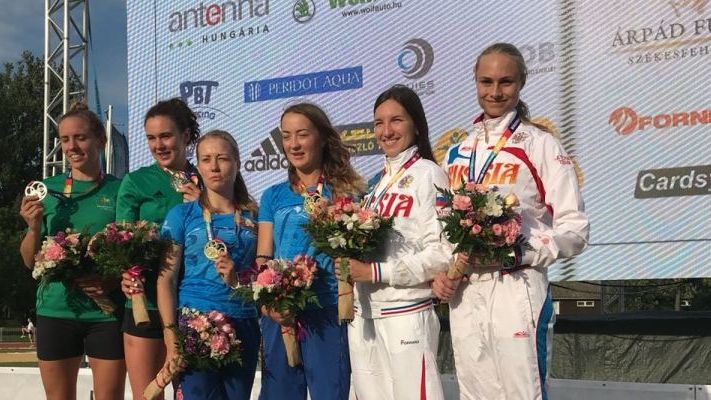 Армейские пятиборки Светлана Лебедева и Екатерина Хураськина – бронзовые призёры чемпионата Европы в эстафете