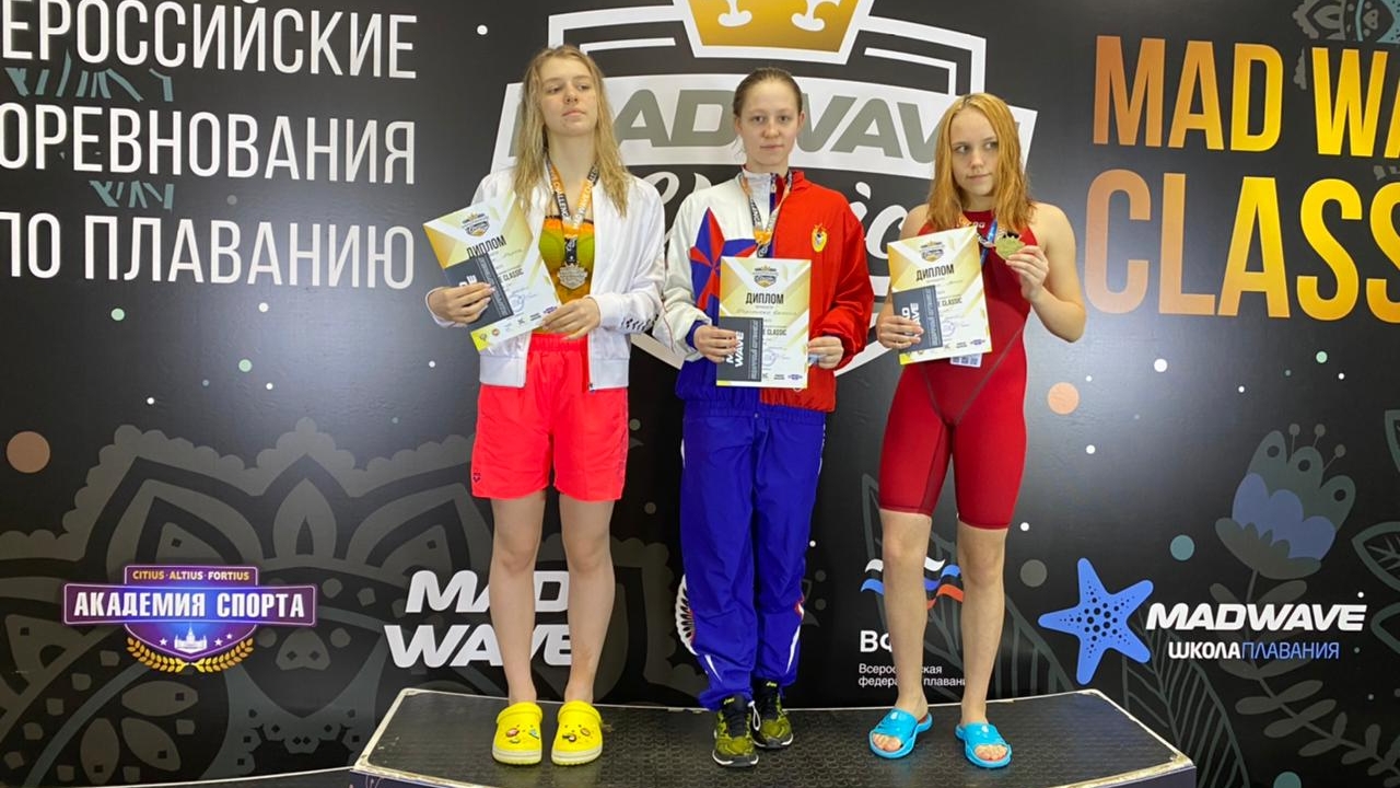 Воспитанники СШОР ЦСКА по плаванию и прыжкам в воду показали отличные результаты на Mad Wave Classic 2021 в Казани