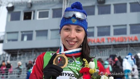 Армейская биатлонистка Ульяна Кайшева выиграла спринт на чемпионате России