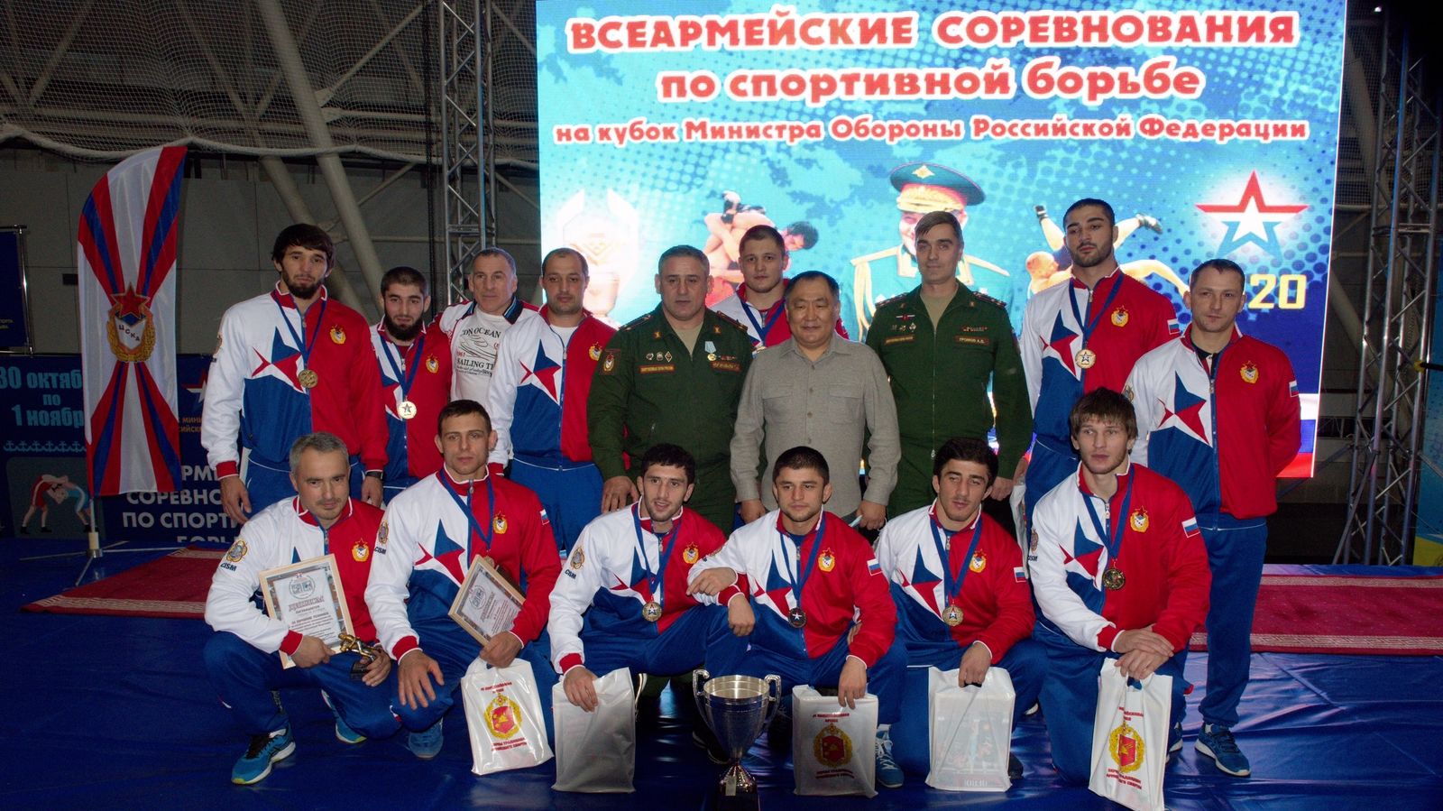 Команда ЦСКА выиграла III Всеармейские соревнования по спортивной борьбе на Кубок Министра обороны РФ