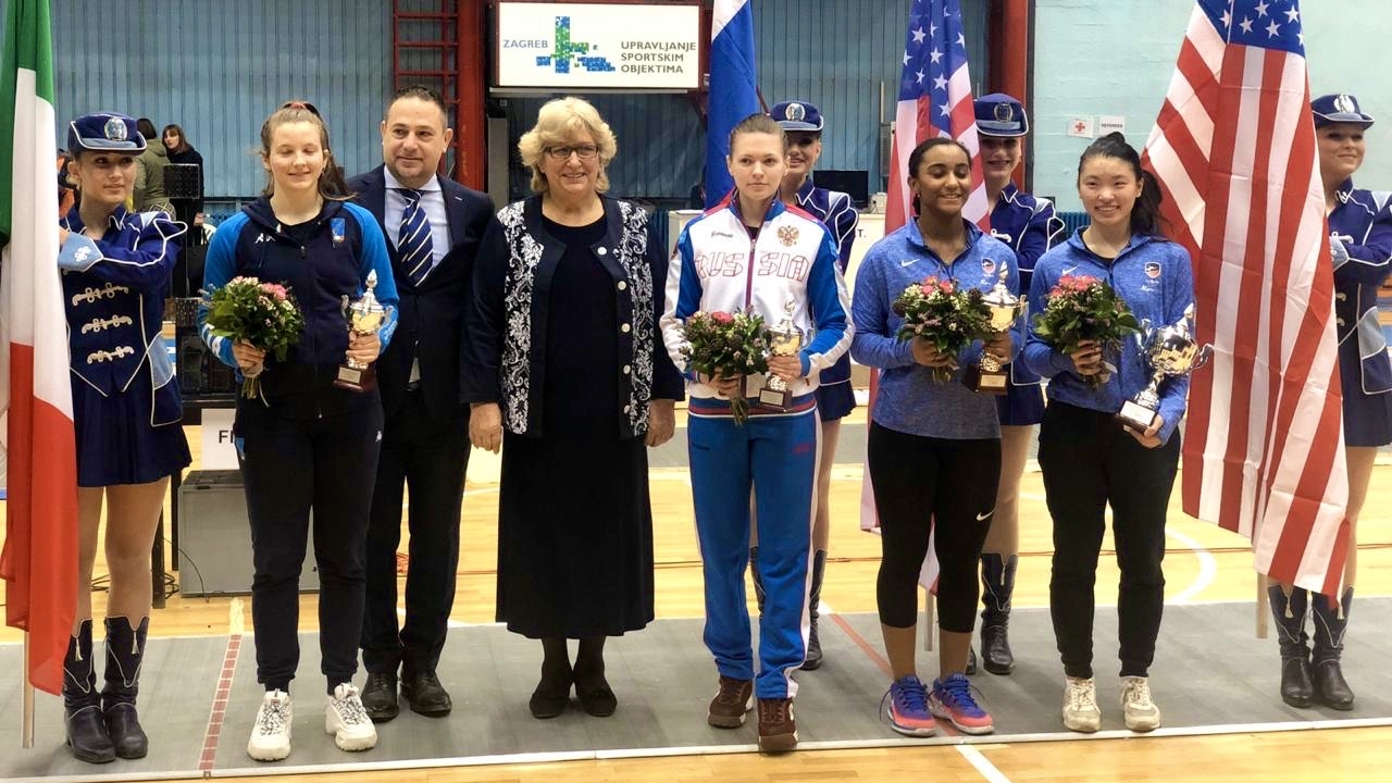 Рапиристка Елена Петрова (ЦСКА/Санкт-Петербург) – третья на этапе Кубка мира среди юниоров в Загребе