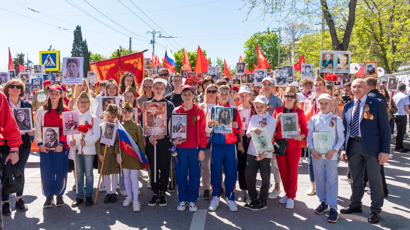 Воспитанники спортивной школы ЦСКА г. Севастополь приняли участие во всероссийской акции «Бессмертный полк»