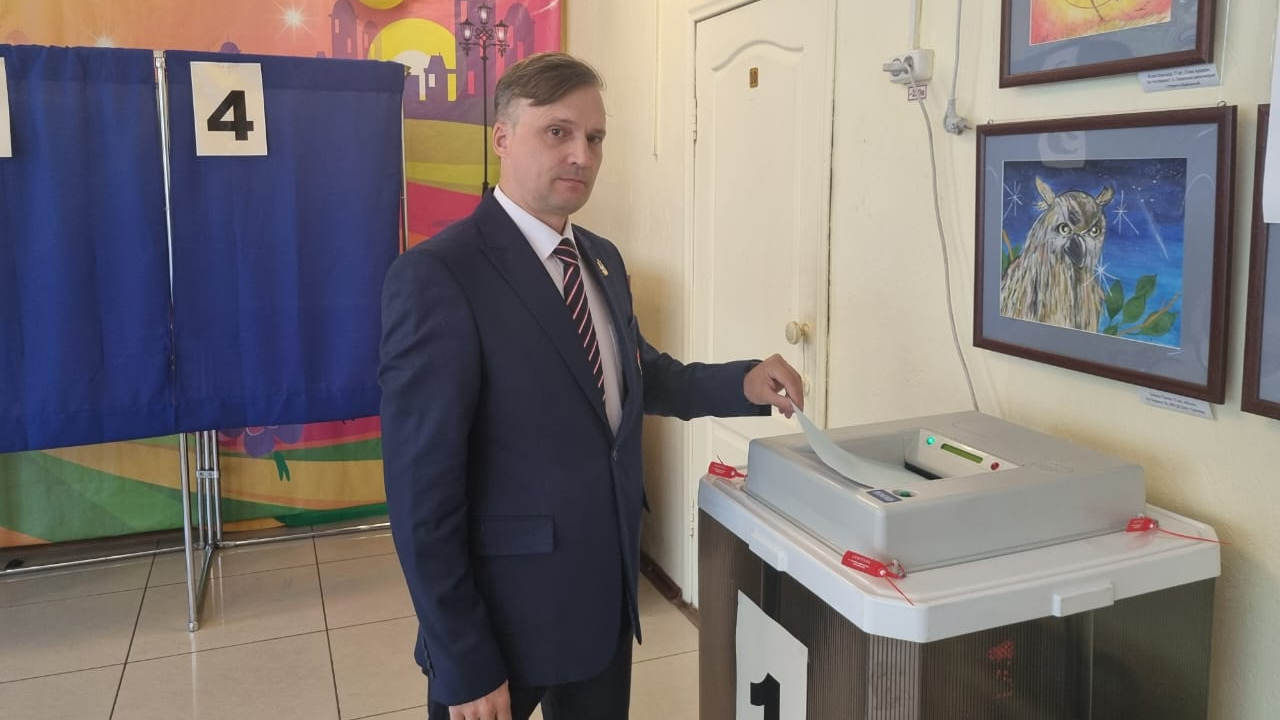 На выборах в Законодательное собрание Забайкалья одними из первых проголосовали сотрудники СЦ (г. Чита) филиала ЦСКА/Хабаровск