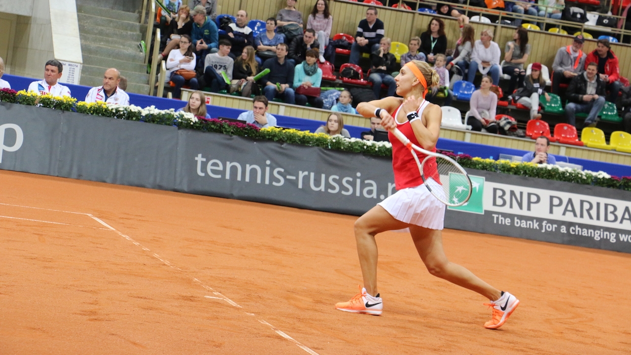 Елена Веснина (ЦСКА) проиграла в матче Кубка Федерации против сборной Бельгии