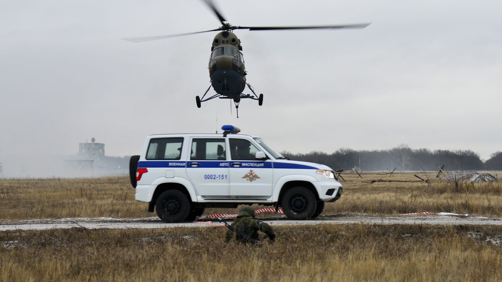 Вертолет Ми-2 ЦСКА/Самара задействован в общероссийских учениях военной полиции под Самарой