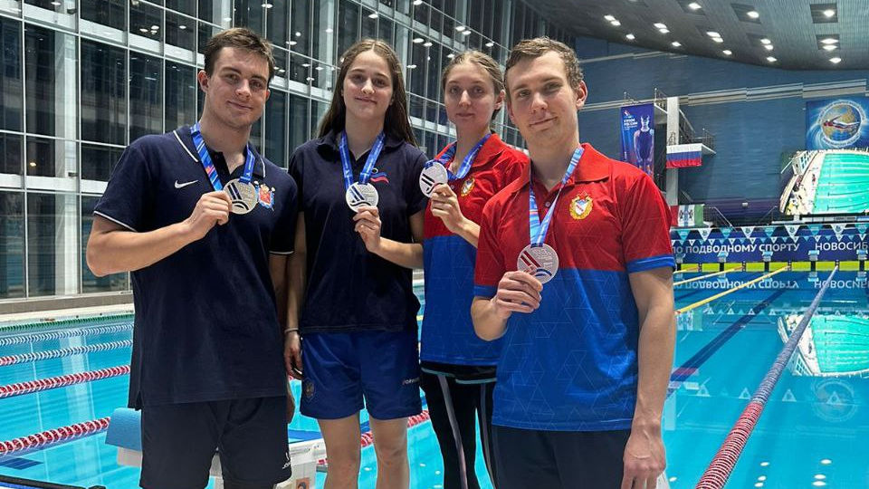 ПЛОВЦЫ ПИТЕРСКОЙ СПОРТИВНОЙ ШКОЛЫ ЦСКА ВЗЯЛИ СЕРЕБРО НА КУБКЕ РОССИИ ПО ПОДВОДНОМУ СПОРТУ
