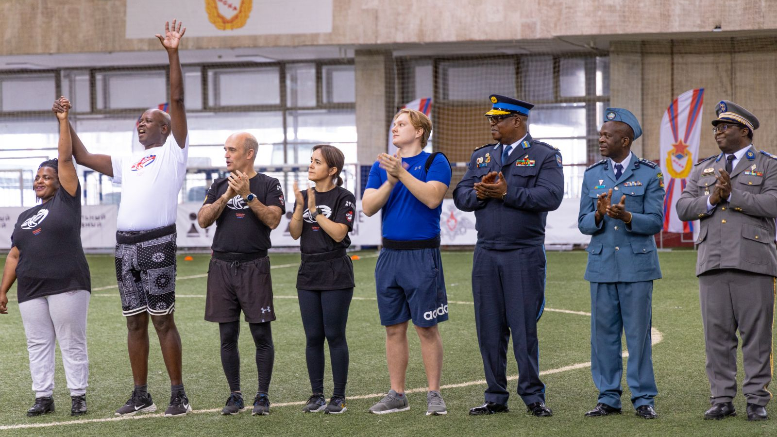 На базе ЦСКА прошел турнир по тэг-регби среди военных атташе