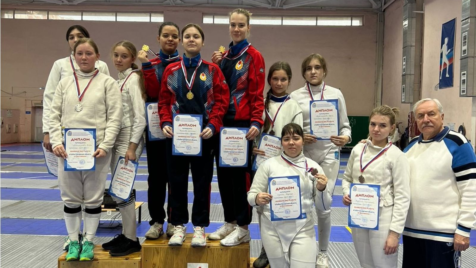 Золото Кубка Самарской области по фехтованию завоевала команда спортивной школы ЦСКА